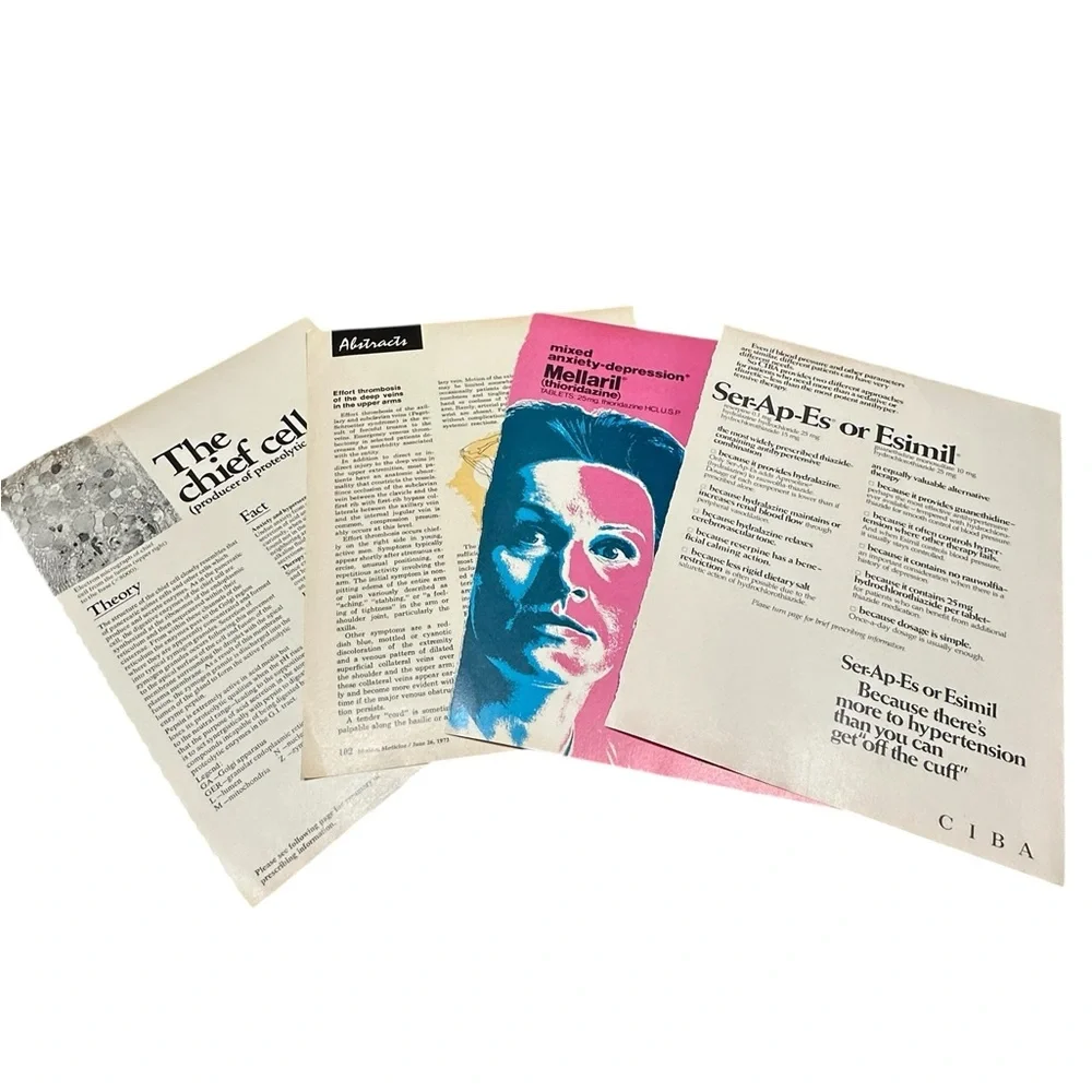 Authentic Vintage Paper Ephemera Book Page Lot
